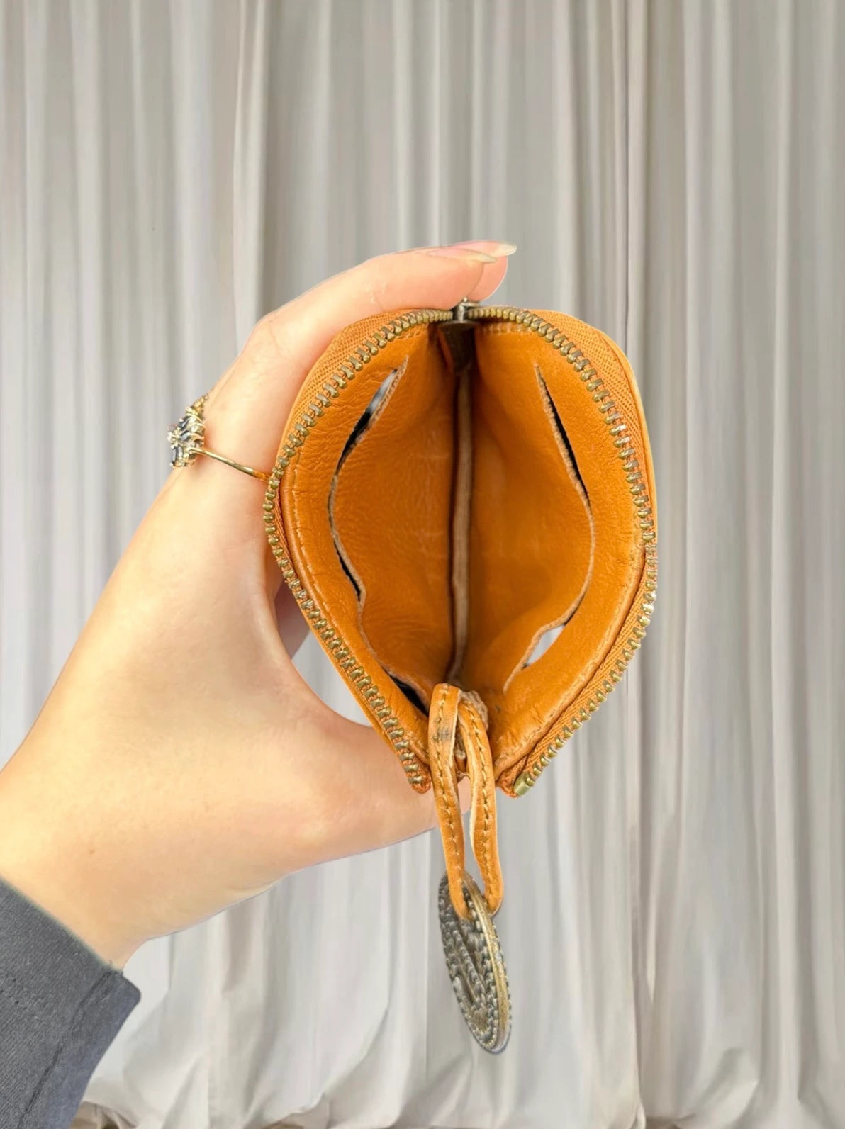 Wanderers Leather Coin Purse - Boho Tan Pouch - Image 3