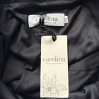 Carolina Lifestyle Megan Dress - Black Cowl Neck Ruched Midi Dress S/M - Image 7