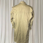 Vintage Spanish Army Military Trench Coat - Double-Breasted Olive Drab L - Image 3