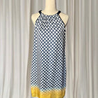 Jane Lamerton Geometric La Mer Print Halter Dress - AU10 NEW - Image 1