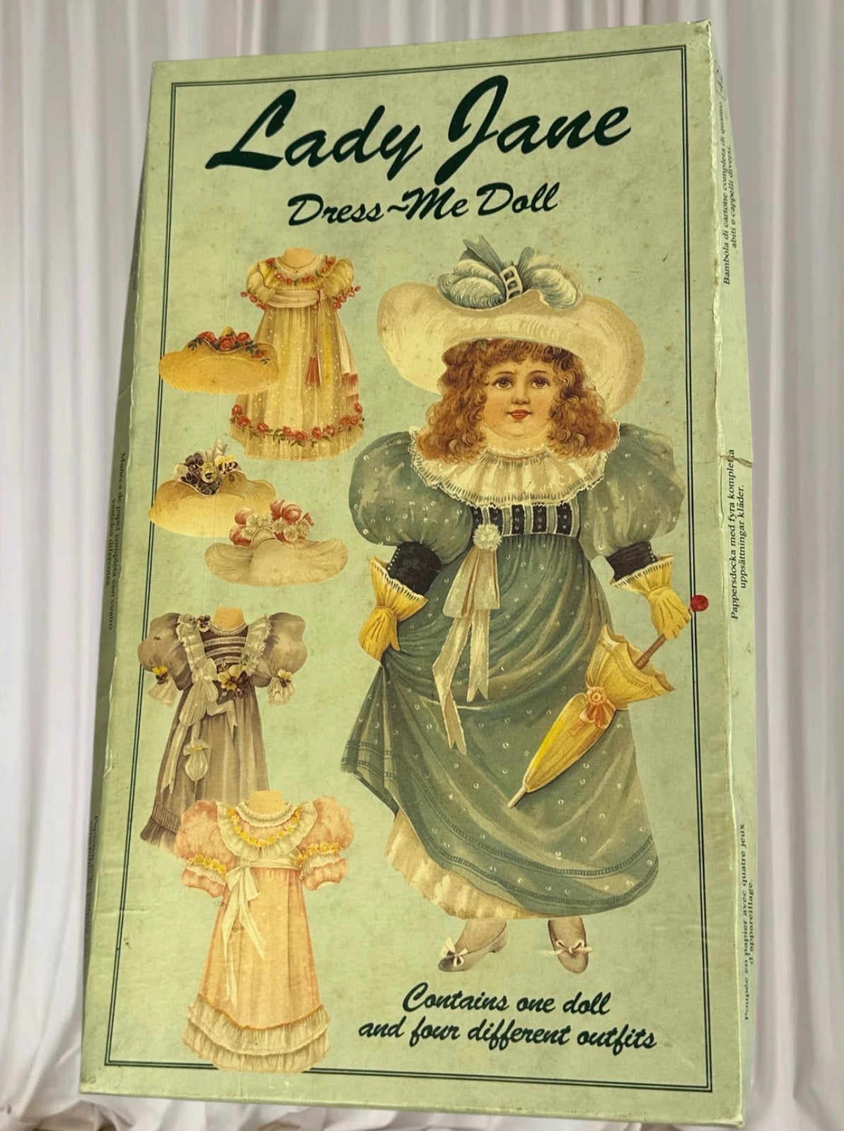 Lady Jane Vintage Paper Doll Set - 1993 Collectible Dress-Me Doll - Image 2
