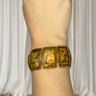 Vintage Persian Story Bracelet - Hand-Painted Lacquer Early 20th Century - Image 2