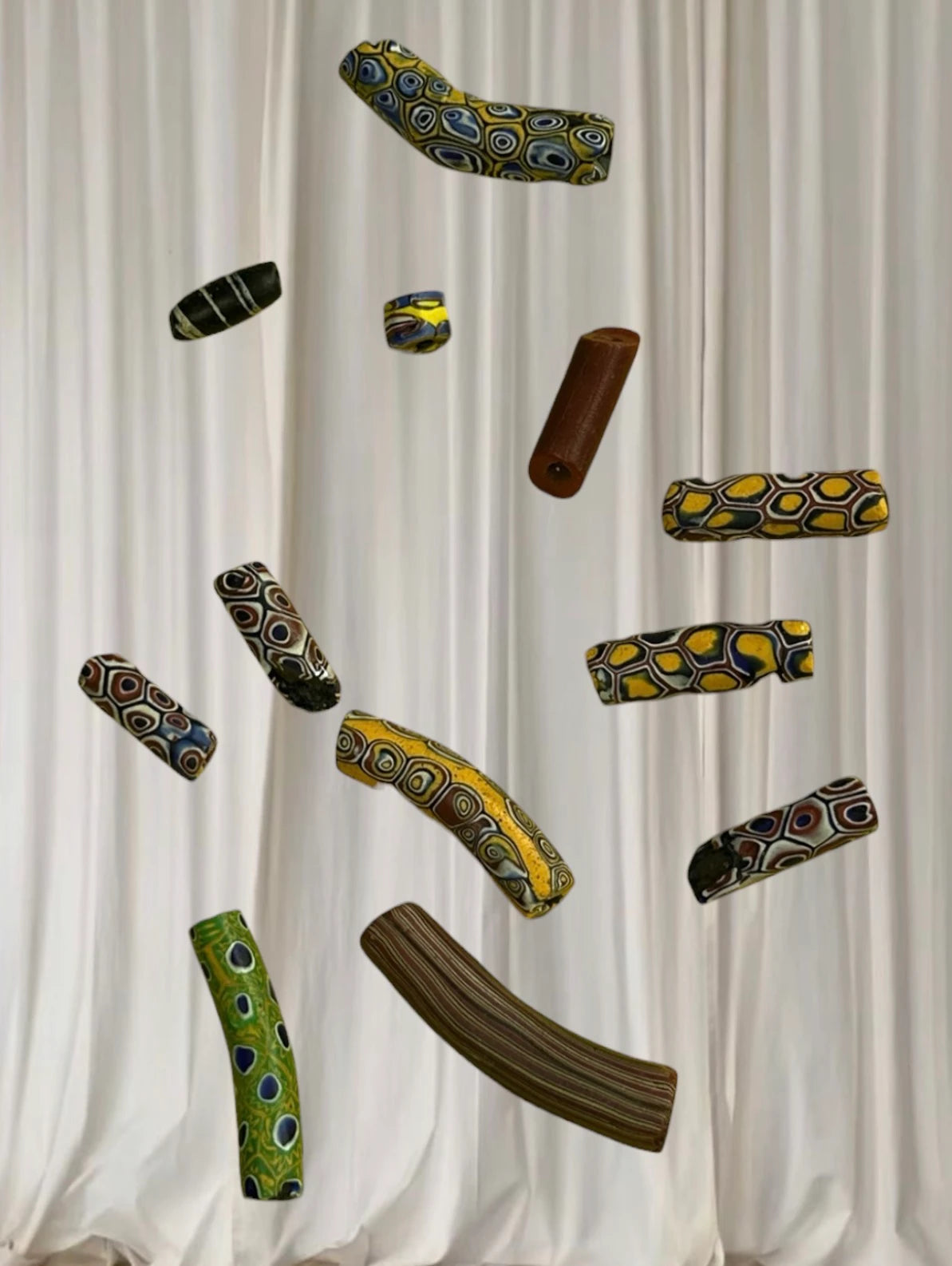 Antique African Trade Beads - Venetian Millefiori & African Photographs - Image 2