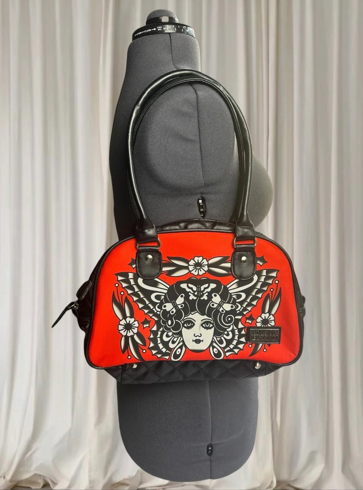Rare Rockabilly Liquorbrand Antwerp Alternative Tattoo Print Bowling Bag - Image 1