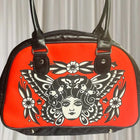 Rare Rockabilly Liquorbrand Antwerp Alternative Tattoo Print Bowling Bag - Image 4