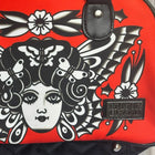 Rare Rockabilly Liquorbrand Antwerp Alternative Tattoo Print Bowling Bag - Image 5