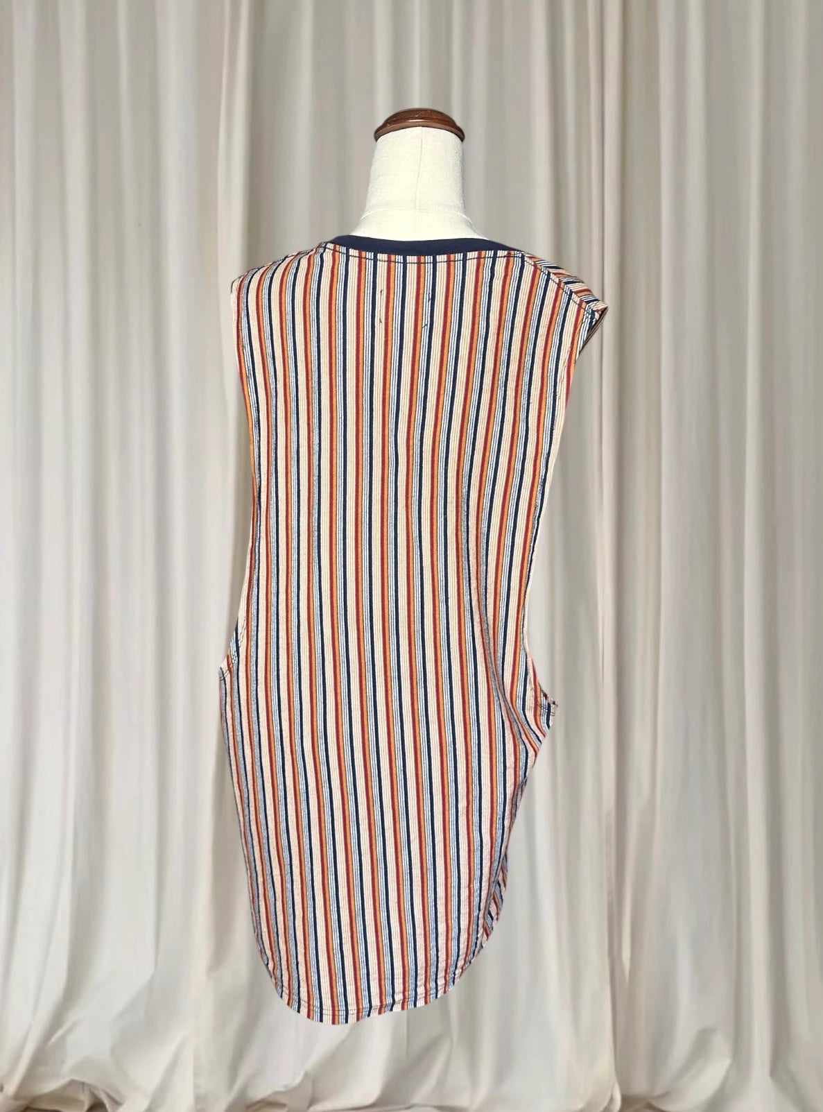 Common Need Striped Sleeveless Tank Shirt - Casual Summer Style Unisex L - Image 6