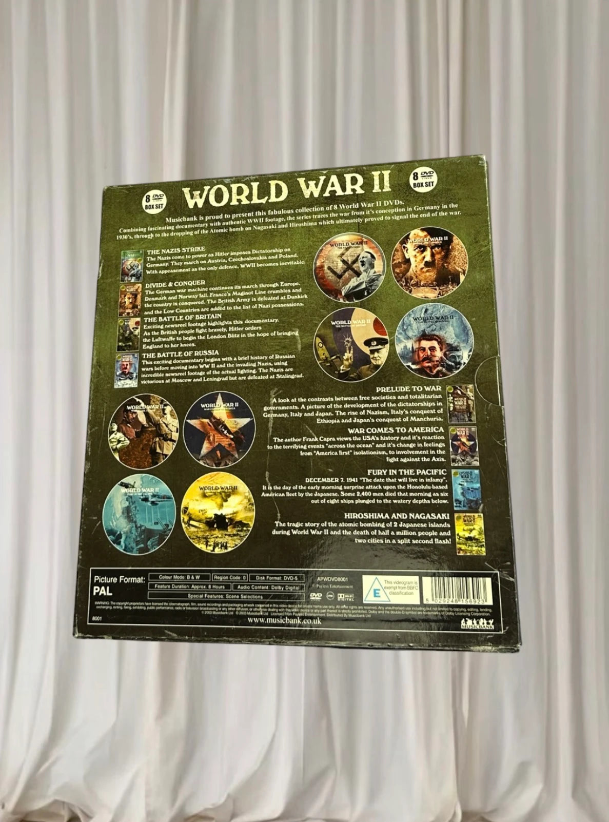 World War II 8 DVD Collection Box Set Documentary Collector's Edition - Image 2