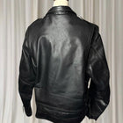 Vintage Leather Motorcycle Biker Jacket - Classic Black Genuine Leather L - Image 6