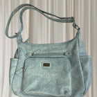 Cabrelli Blue Grey Shoulder Bag - Multi-Pocket Faux Leather - Image 4