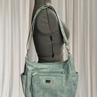Cabrelli Blue Grey Shoulder Bag - Multi-Pocket Faux Leather - Image 2