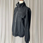 Mossimo Wool Blend Bomber Jacket - Black Funnel Neck Style M - Image 5