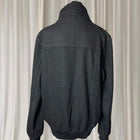 Mossimo Wool Blend Bomber Jacket - Black Funnel Neck Style M - Image 6