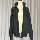 Mossimo Wool Blend Bomber Jacket - Black Funnel Neck Style M - Image 3