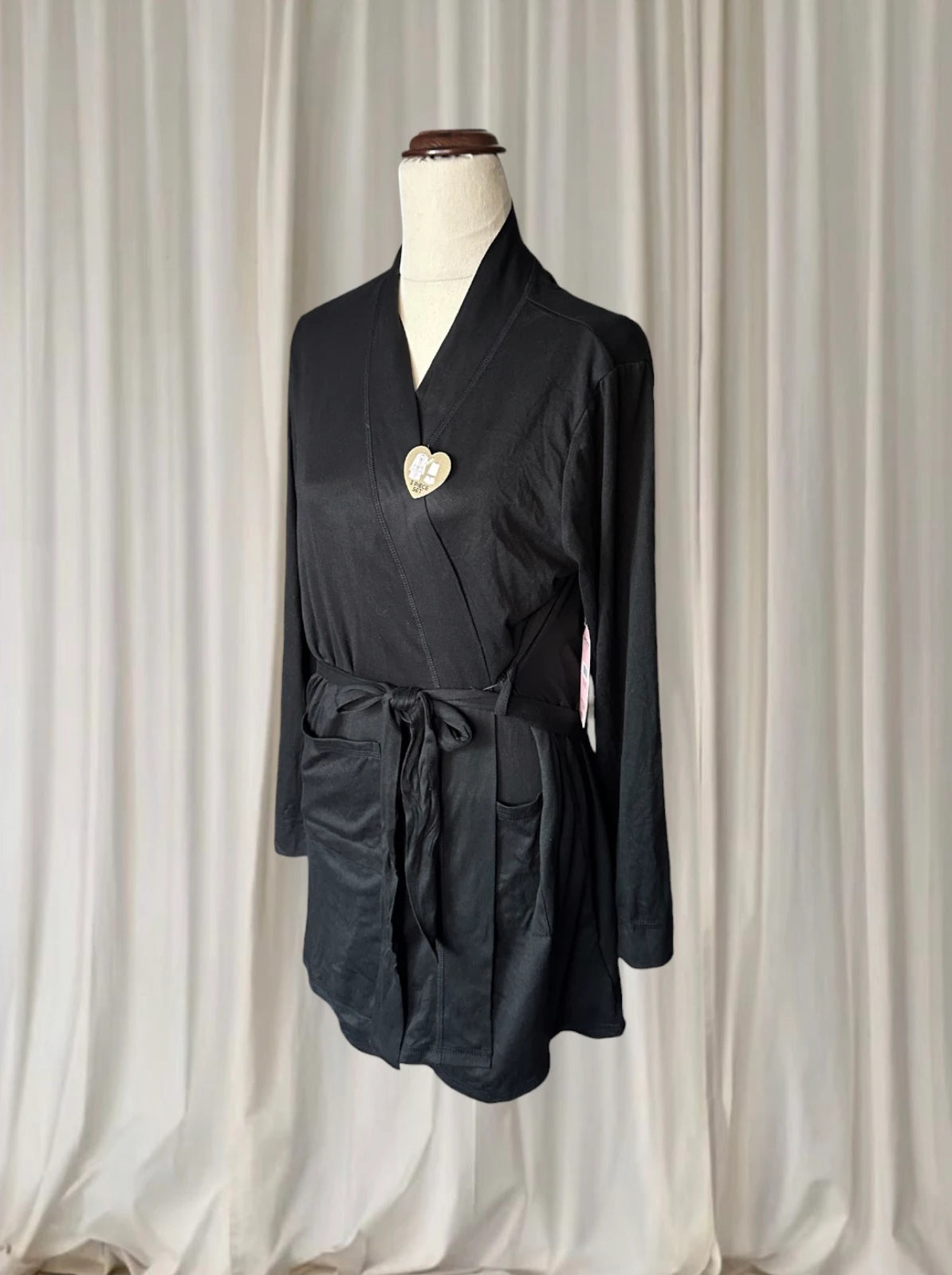 Juicy Couture 3-Piece Loungewear Set - Rhinestone Logo Black NEW M - Image 3