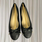 Review Ballet Flats - Zabelle Elegant Black Glitter with Bow Detail - Image 3