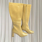 Billini Friska Beige Patent Knee-High Boots - Sesame Shimmer BNIB 7AU - Image 1