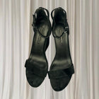 Windsor Smith Platform Wedge Heels - Versatile Black Suede Ankle Strap AU8 - Image 2