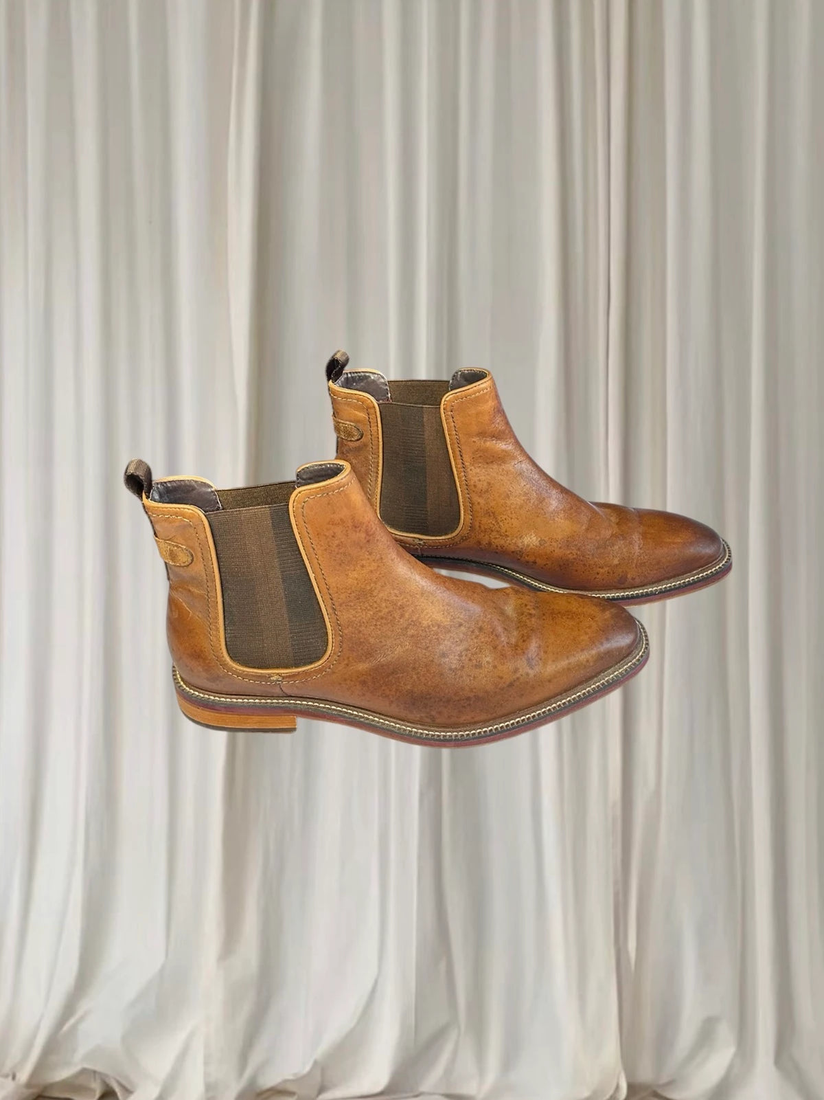 Julius Marlow Scuttle Leather Boots - Men's Western Tan Dress Boots AU 9.5 - Image 1