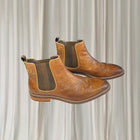 Julius Marlow Scuttle Leather Boots - Men's Western Tan Dress Boots AU 9.5 - Image 1