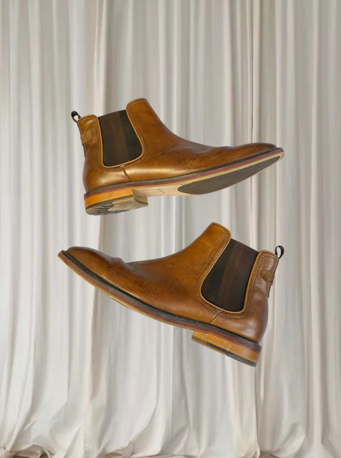 Julius Marlow Scuttle Leather Boots - Men's Western Tan Dress Boots AU 9.5 - Image 3