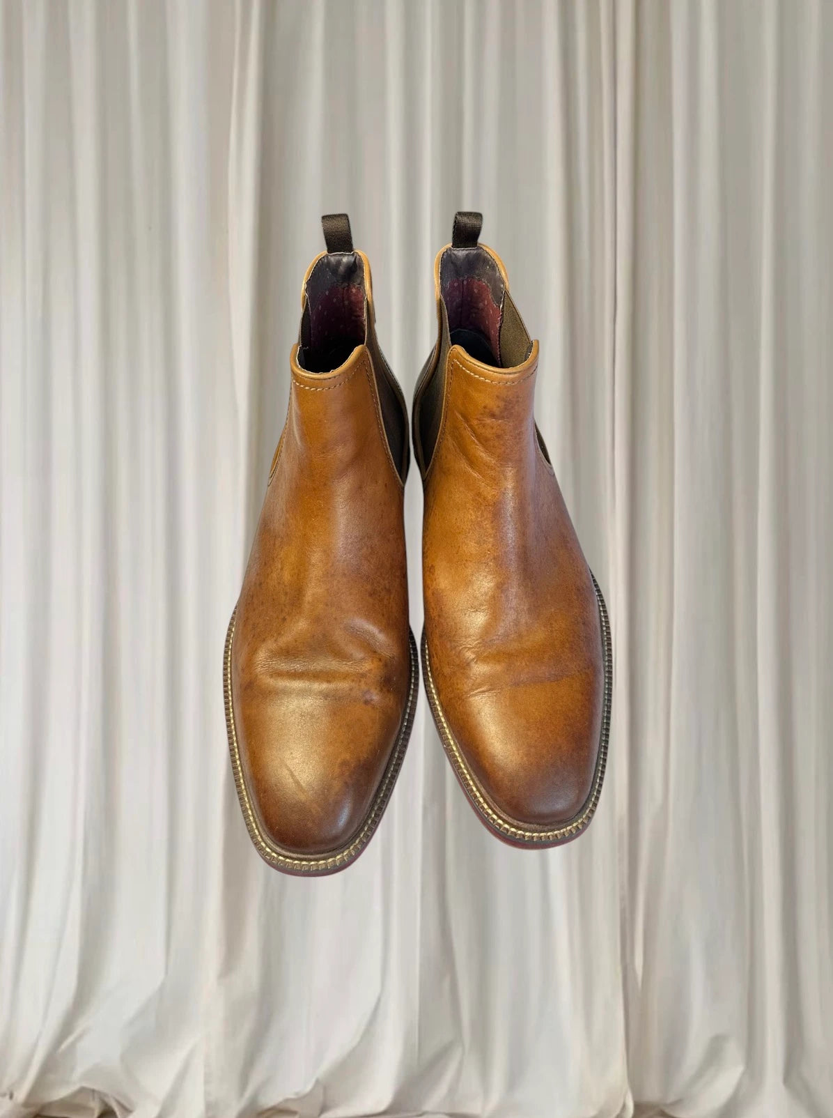 Julius Marlow Scuttle Leather Boots - Men's Western Tan Dress Boots AU 9.5 - Image 2