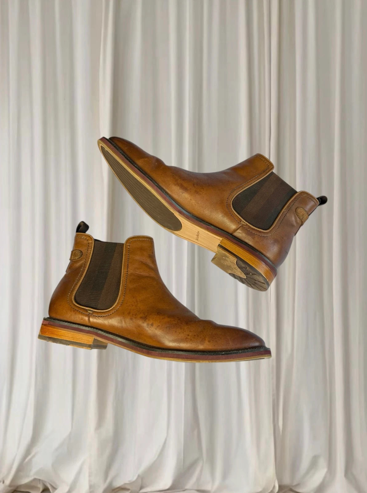 Julius Marlow Scuttle Leather Boots - Men's Western Tan Dress Boots AU 9.5 - Image 4