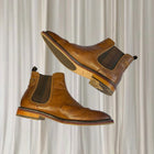 Julius Marlow Scuttle Leather Boots - Men's Western Tan Dress Boots AU 9.5 - Image 4