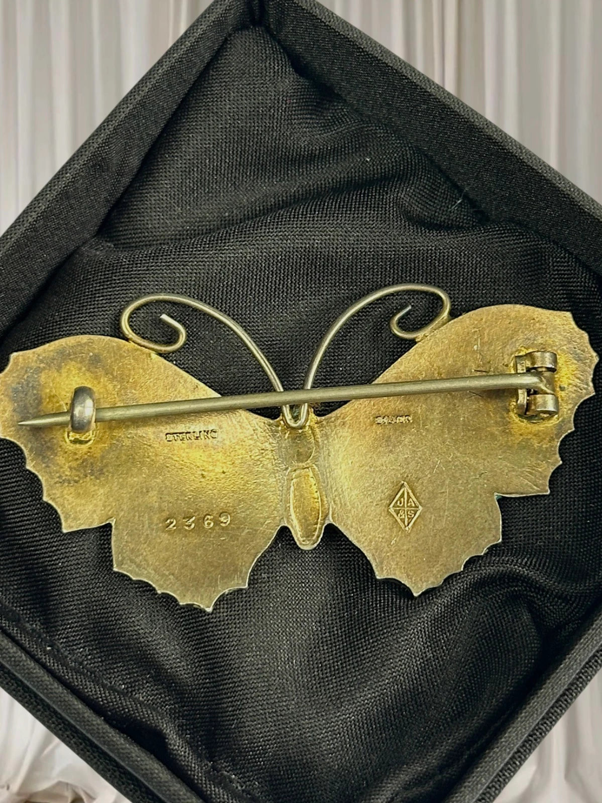 Vintage David Andersen Norwegian Sterling Silver Enamel Butterfly Brooch - Image 5