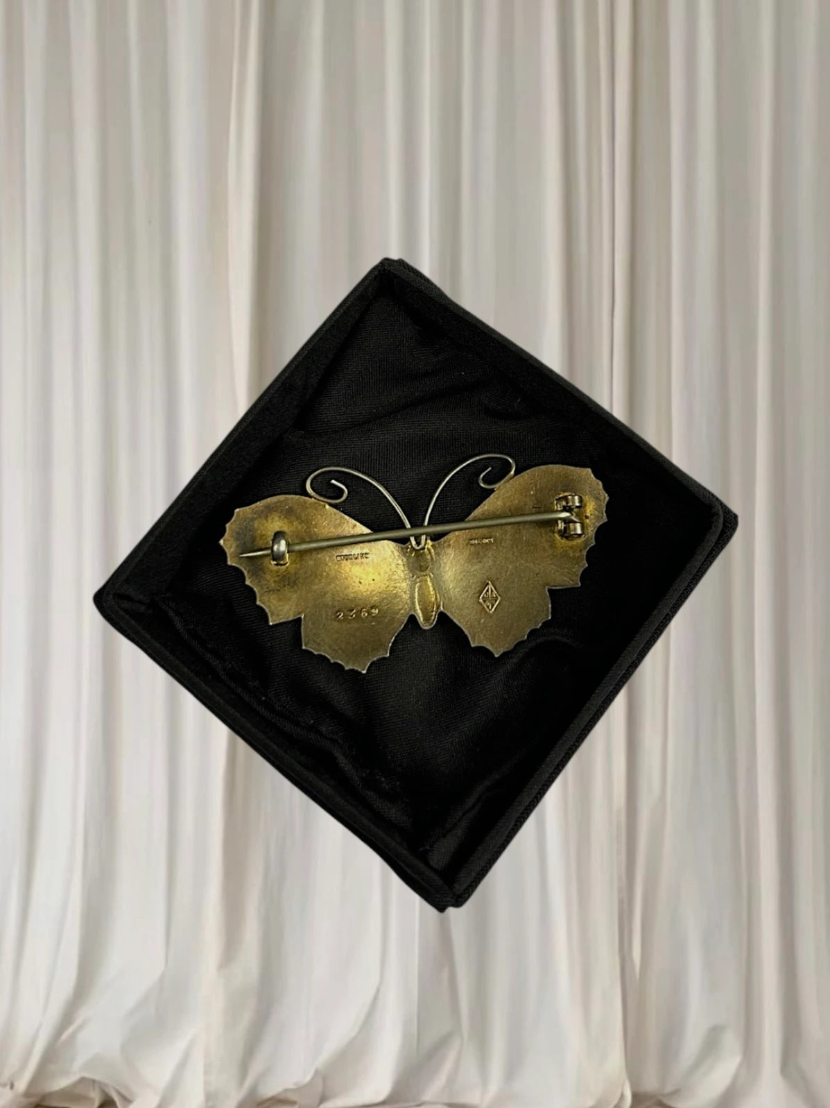 Vintage David Andersen Norwegian Sterling Silver Enamel Butterfly Brooch - Image 4