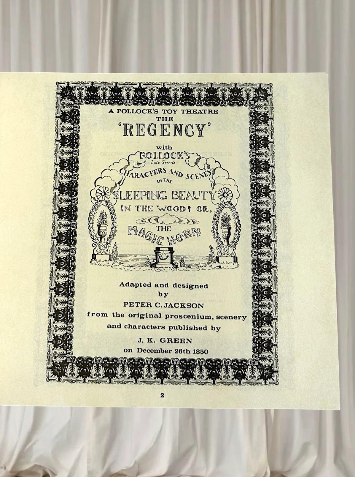 Benjamin Pollock's Regency Theatre - The Sleeping Beauty Paper Toy Kit Vintage - Image 4