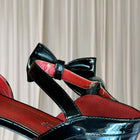 SugarPOP Morello Cherry Black Patent Bow Kitten Heels AU9 - Image 7