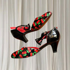 SugarPOP Morello Cherry Black Patent Bow Kitten Heels AU9 - Image 5