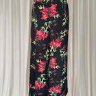 Preview Wide Leg Trousers - Relaxed Black Floral Print Women's AU 10 - Image 2