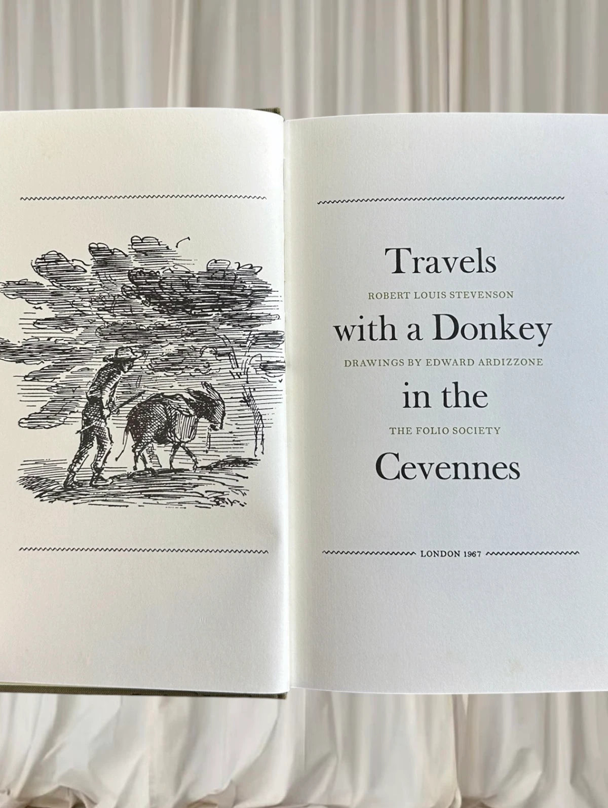Travels with a Donkey in the Cevennes Robert Louis Stevenson 1967 Hardcover - Image 3