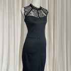 Elegant Eveningwear Sleeveless Bodycon Pencil Dress - Lace Neckline L-XL - Image 5