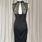 Elegant Eveningwear Sleeveless Bodycon Pencil Dress - Lace Neckline L-XL - Image 3