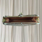Vintage Evening Clutch Bag - Gold Tone Metal Mesh Glam Shoulder Bag - Image 5