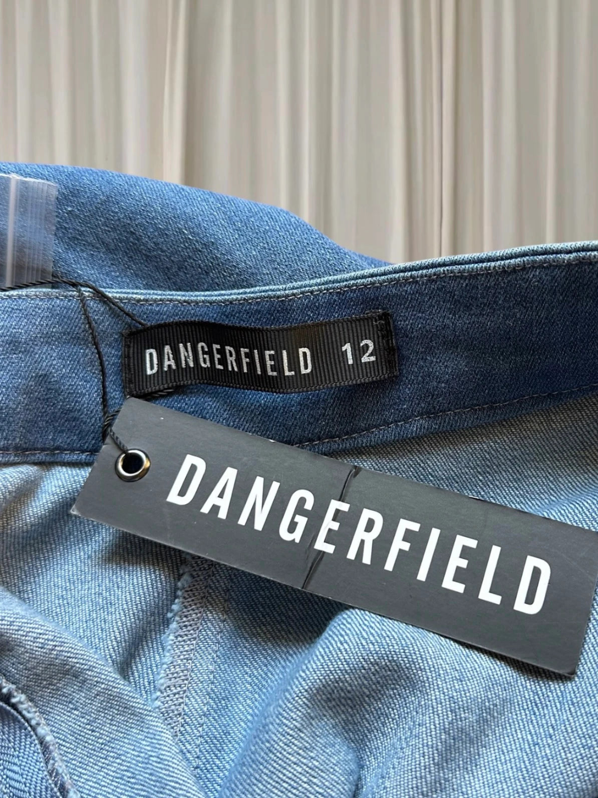 Dangerfield Skater A-Line Denim Blue Midi Skirt BNWT AU12 - Image 7