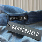 Dangerfield Skater A-Line Denim Blue Midi Skirt BNWT AU12 - Image 7
