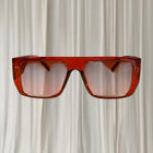 Y2K Medusa Biggie Sunglasses - Brown Transparent Acetate Frame - Image 4