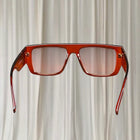 Y2K Medusa Biggie Sunglasses - Brown Transparent Acetate Frame - Image 3
