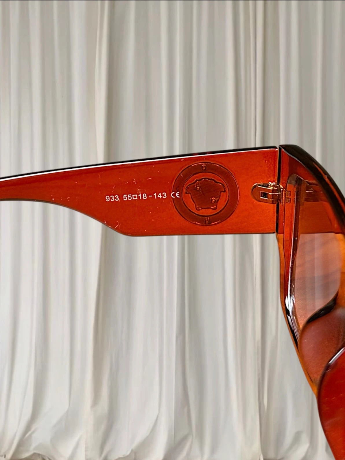 Y2K Medusa Biggie Sunglasses - Brown Transparent Acetate Frame - Image 5