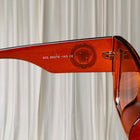 Y2K Medusa Biggie Sunglasses - Brown Transparent Acetate Frame - Image 5