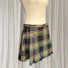 Black Friday Dangerfield Woodland Pleated Tartan Mini Skirt BNWT AU12  - Image 2