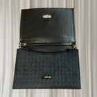 Nina Valero Quilted Hair-on-Hide Crossbody Bag - Gold-Tone Chain Detail - Image 4