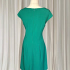Peter Morrissey Vintage Style Emerald Green V-Neck A-Line Dress AU16 - Image 6