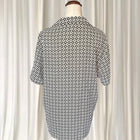 Geometric Print Short Sleeve Button-Down Shirt - Unisex Large - Image 4