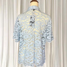 Portmans Lace Sheer Pastel Blue Button-Down Shirt AU10 BNWT RRP$99.95 - Image 6