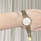 BULOVA 1552 Vintage Gold Plated Quartz 32MM Slim Dress Watch 20CM L - Image 1